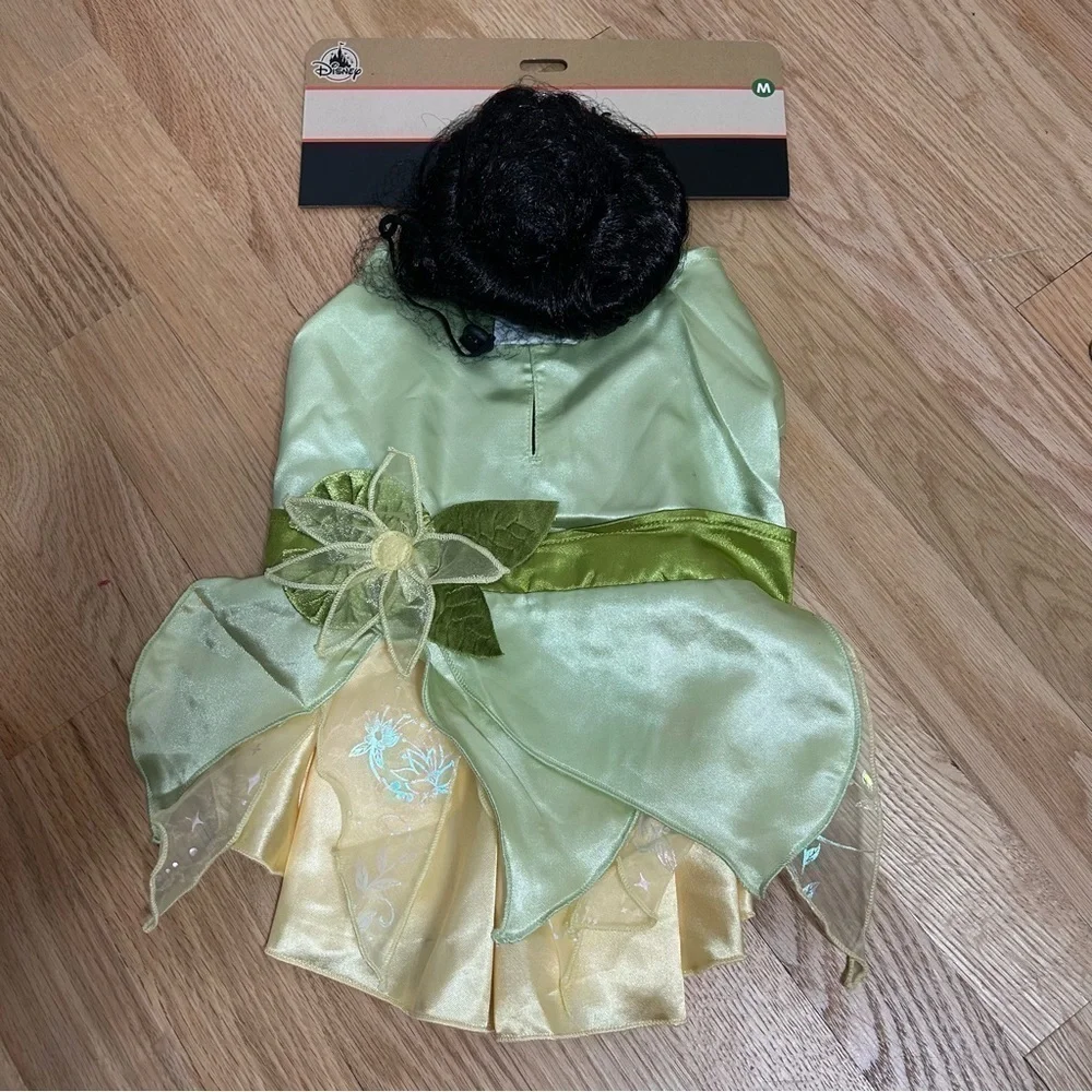 Disney Tiana Pet Costume Dress NWT Medium Green Princess and the Frog Princess